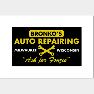 Bronko's Auto Repairing Posters and Art